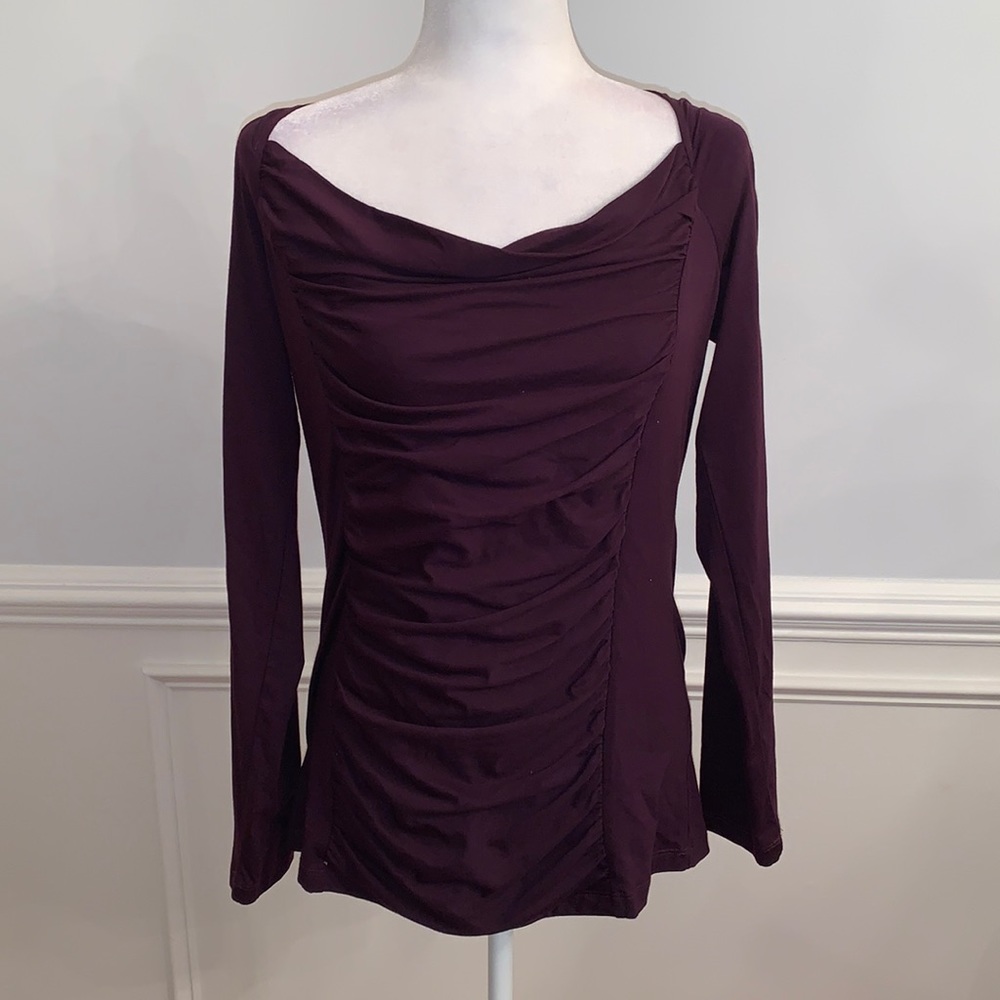 DKNYC Plum Blouse Size Medium